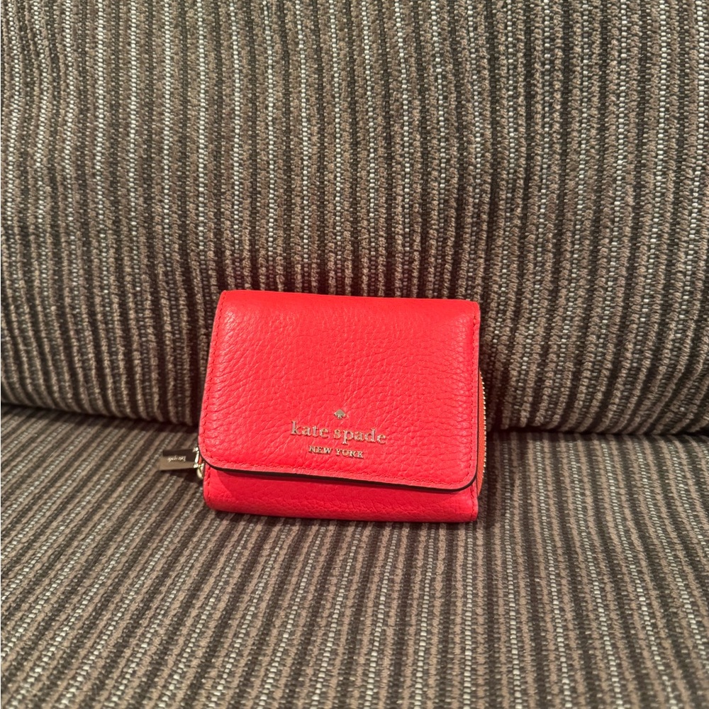 NWT Kate Spade Staci Trifold Two-Tone Wallet
